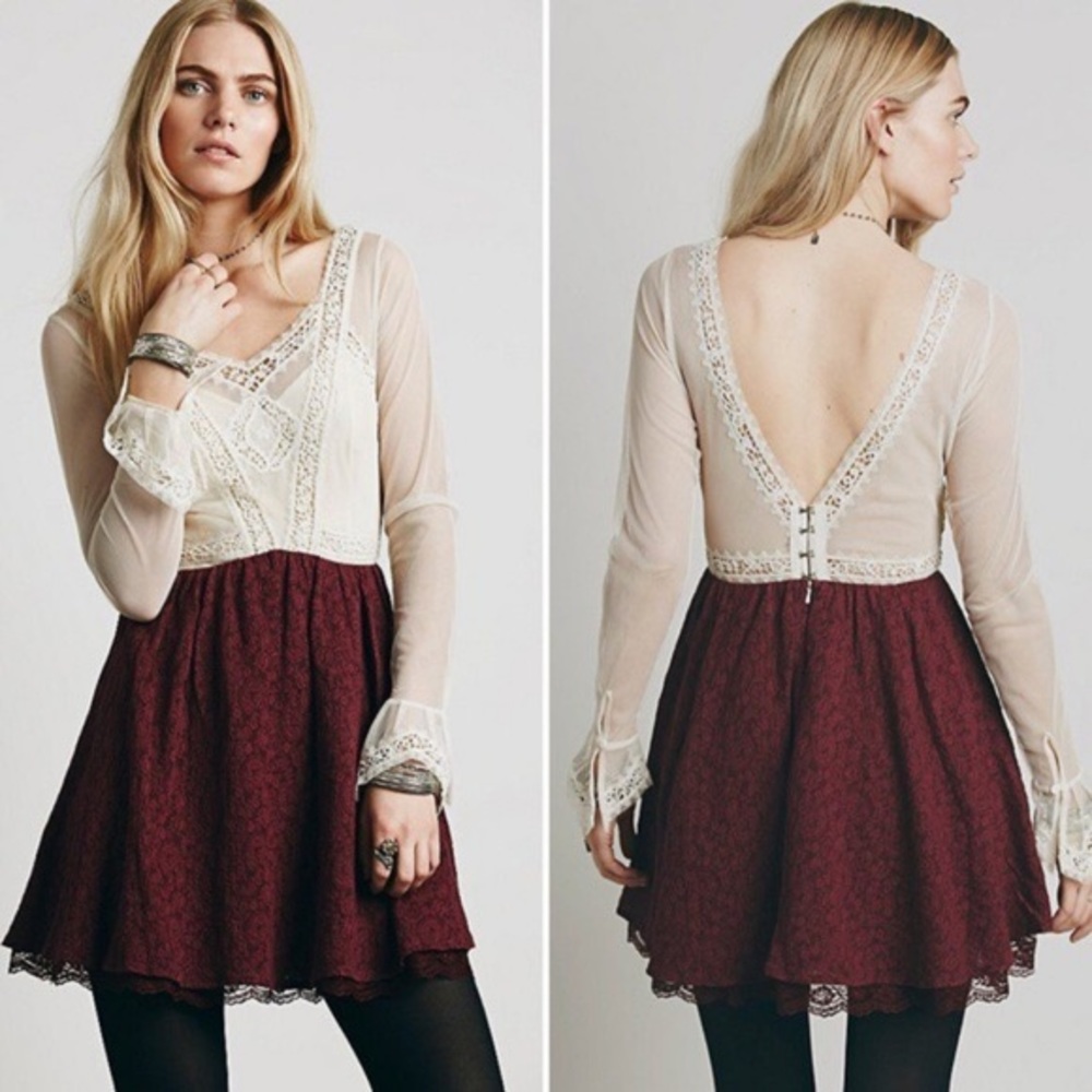 Free People Long Sleeve Victorian Mini